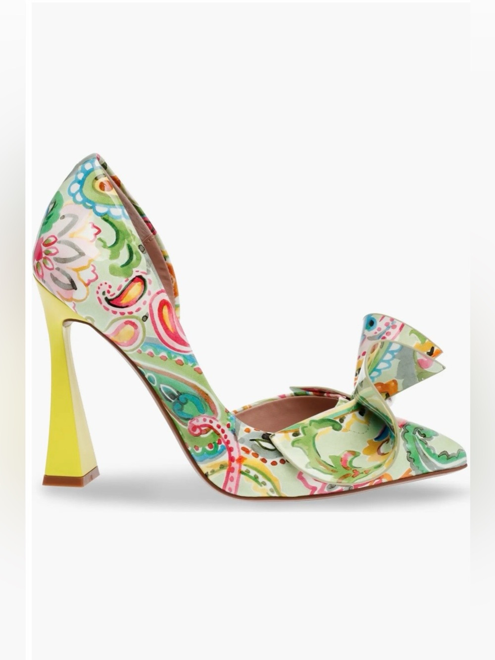 Betsey Johnson Noble Bow Pump In Paisley NIB Size 5